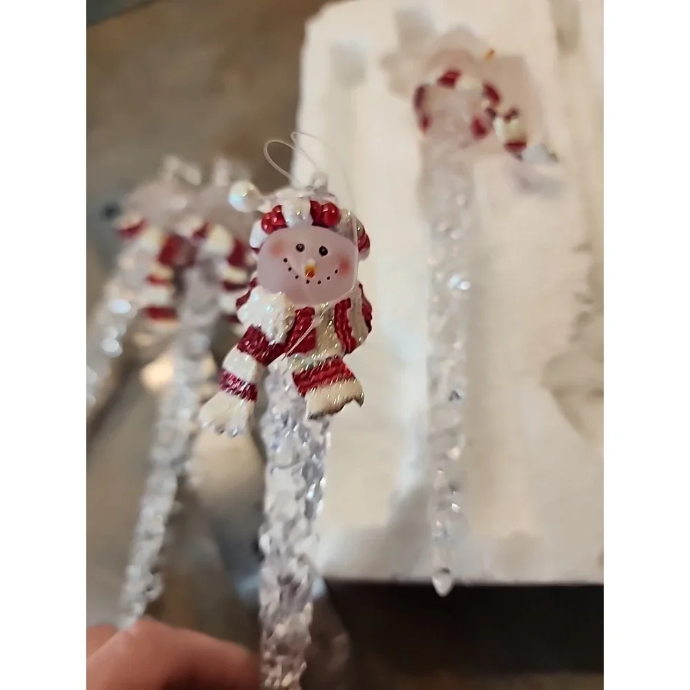 Snowman Icicle Ornament 9